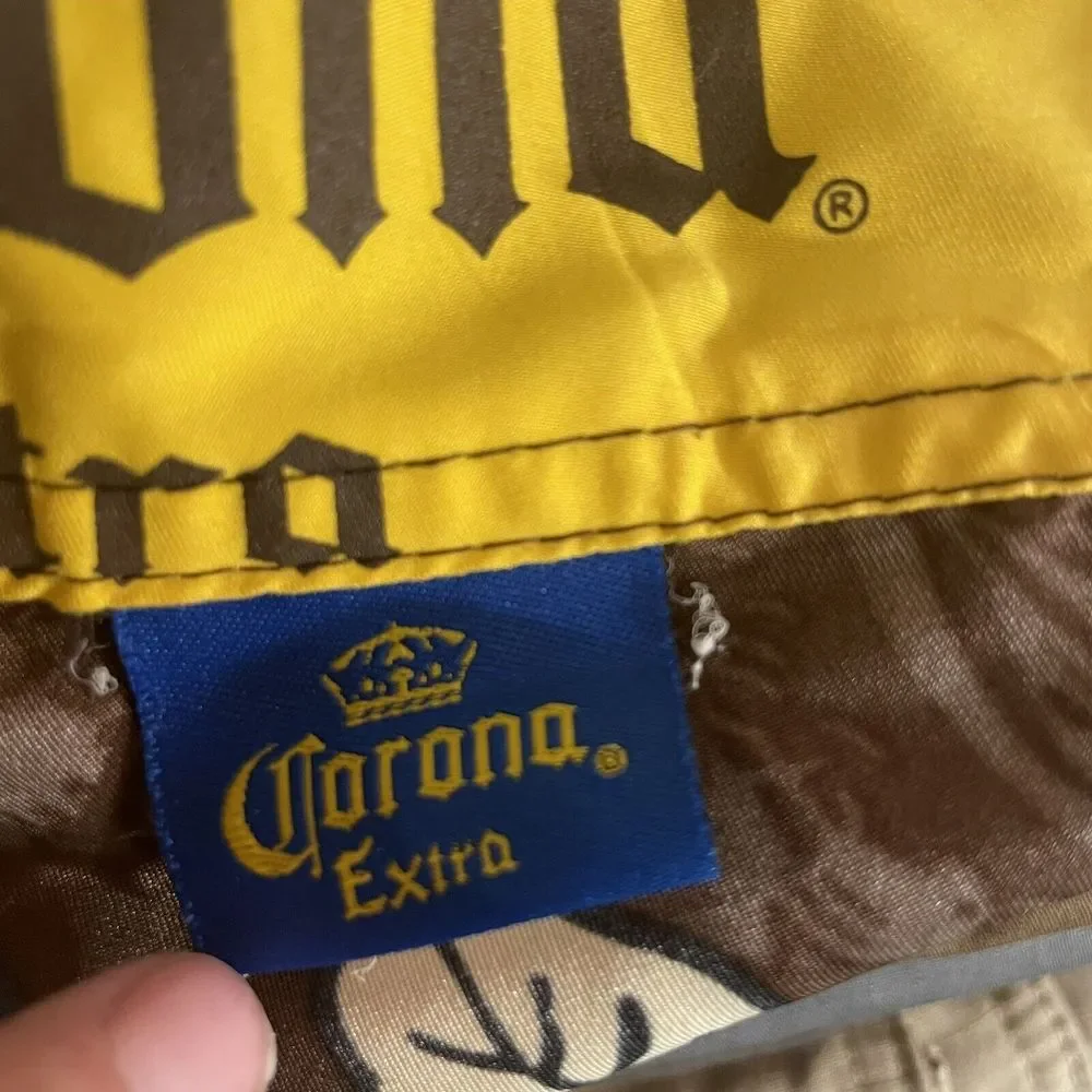 Corona Extra Board Shorts Men's Medium Swim Trunks Floral Surfing Swimming Beach